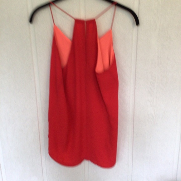 EXPRESS BARCELONA REVERSIBLE ORANGE RED TANK TOP SMALL - Picture 3 of 6